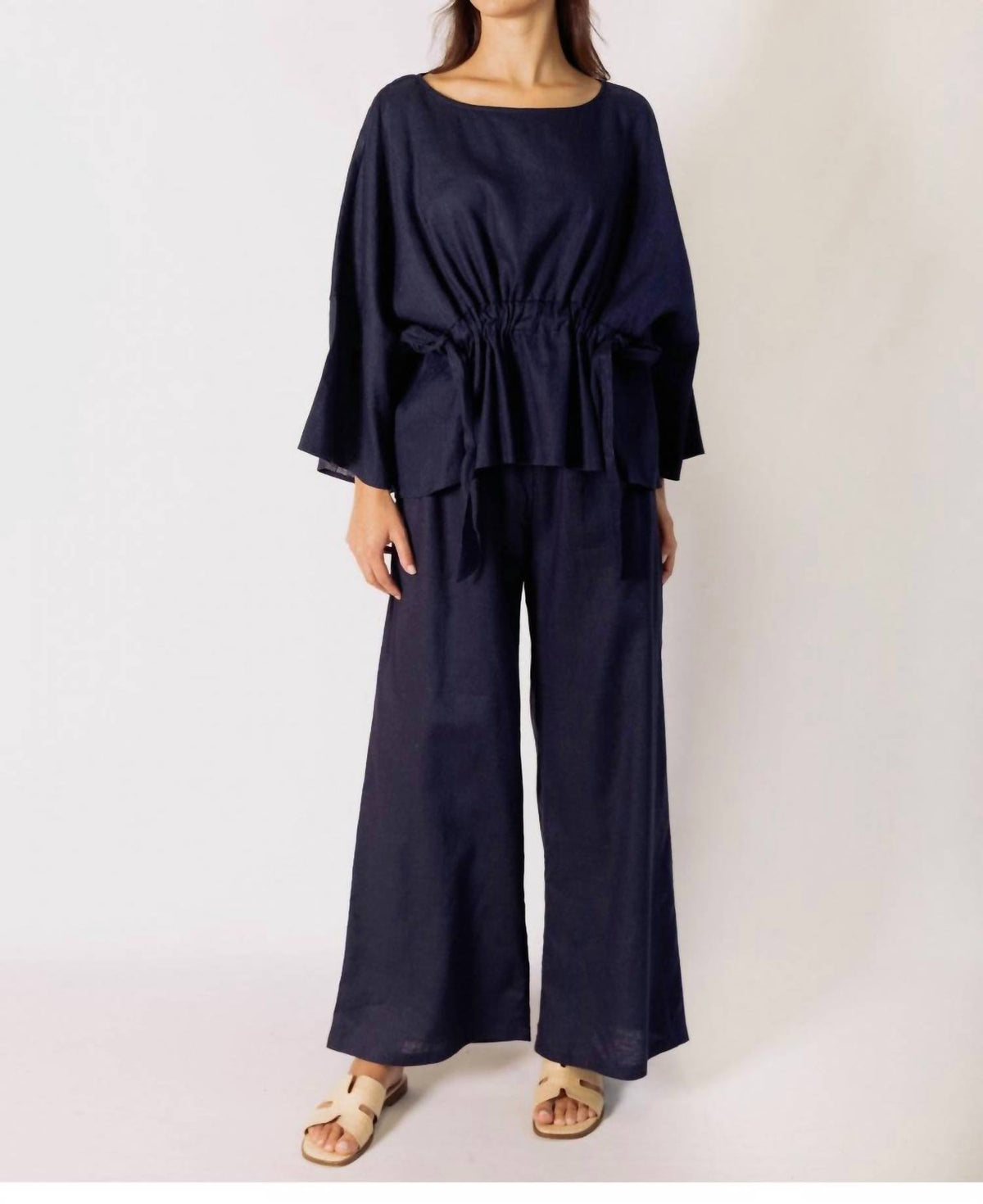 P.Cill - Ula Wide Leg Linen Pants