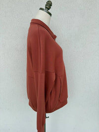 P.Cill - Women's Modal Zip Up Pullover Top