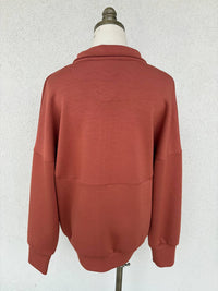 P.Cill - Women's Modal Zip Up Pullover Top