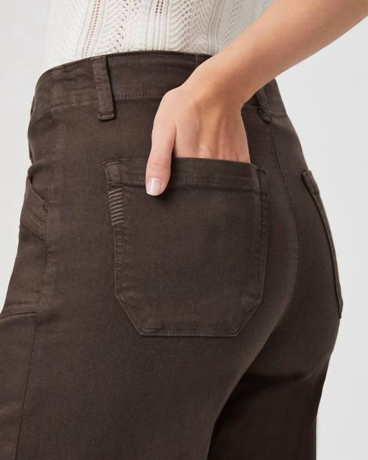 Paige - Anessa Rich Pants - brown - clothing - cotton - blend