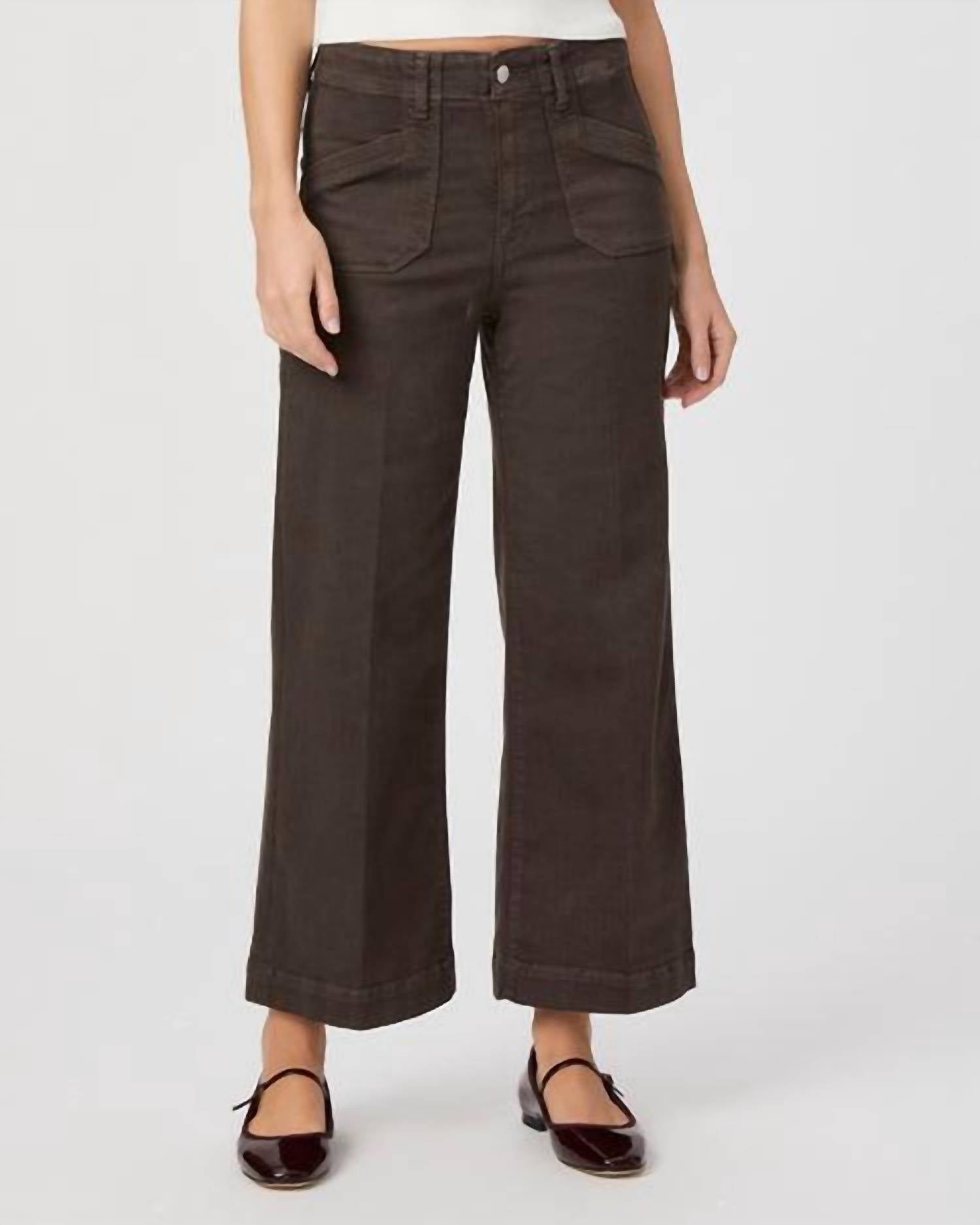 Paige - Anessa Rich Pants - brown - clothing - cotton - blend