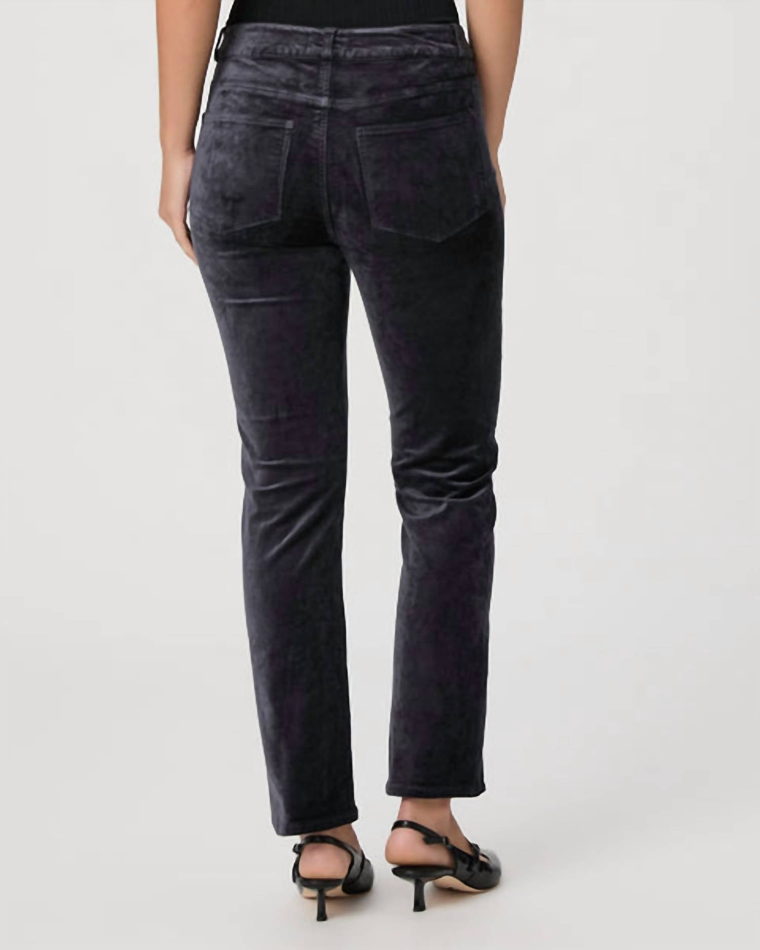 Paige - Cindy Twisted Seam Pants - blue - clothing - pants