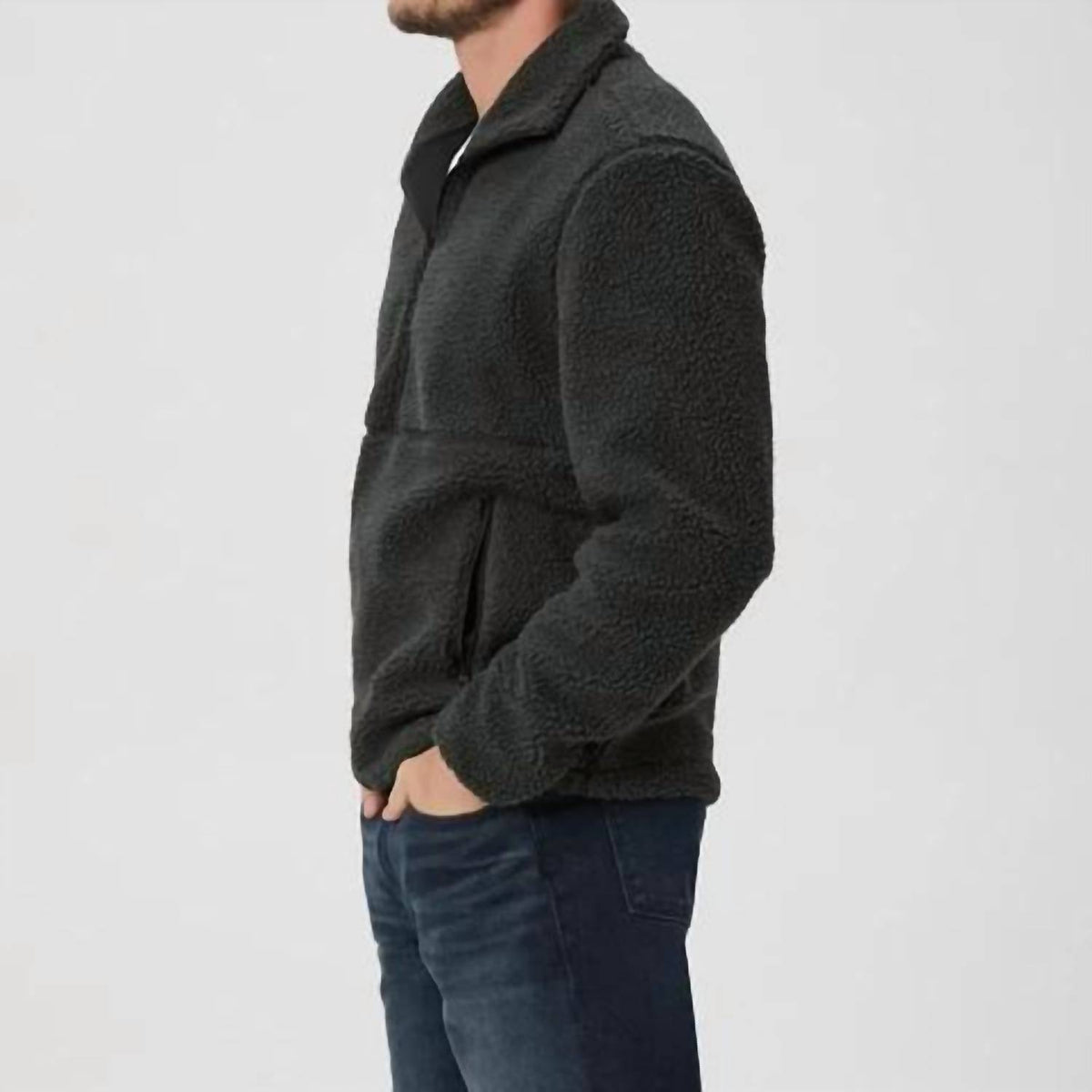 Paige - Horton Textured Fleece Half Zip Pullover Sweater