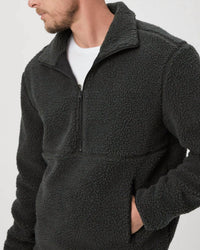 Paige - Horton Textured Fleece Half Zip Pullover Sweater