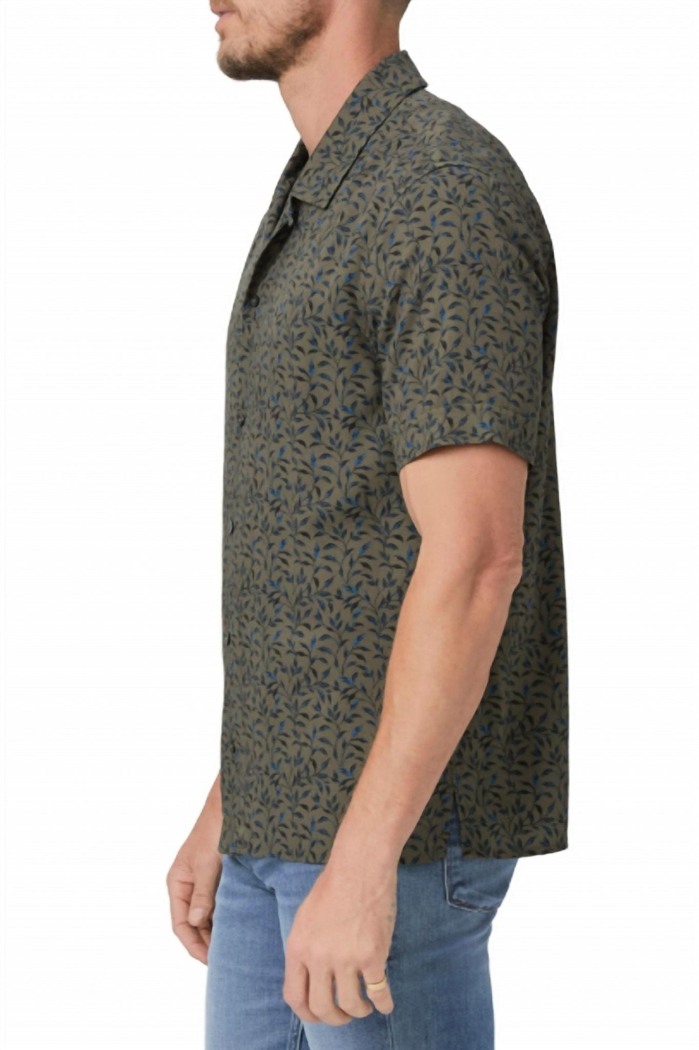 Paige - Landon Short Sleeve Tee - blue - clothing - men