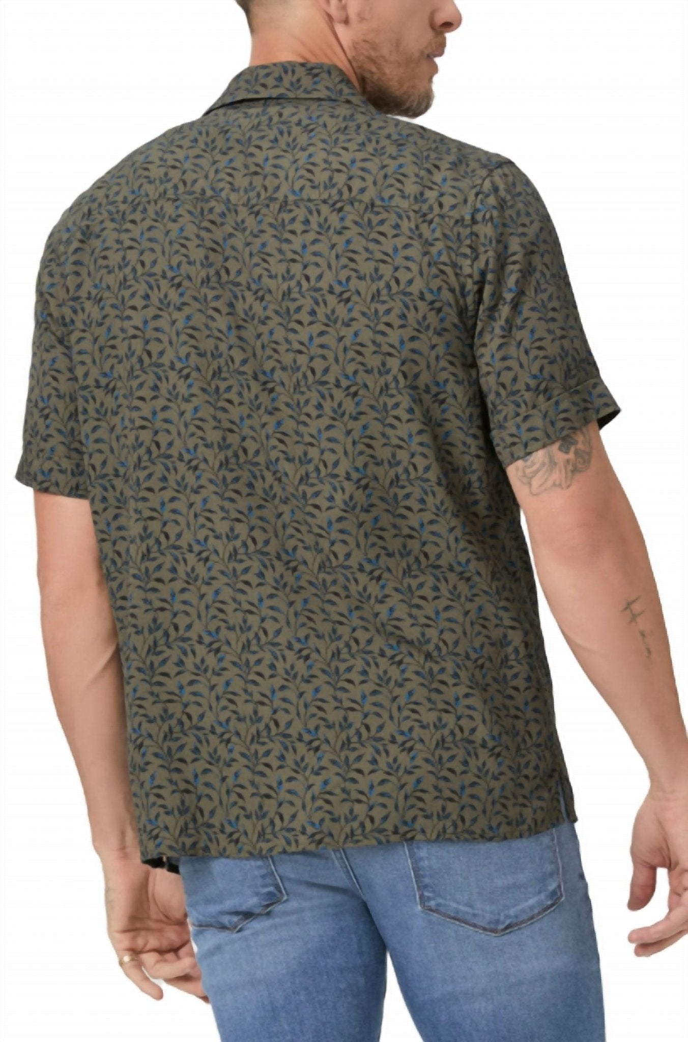 Paige - Landon Short Sleeve Tee - blue - clothing - men