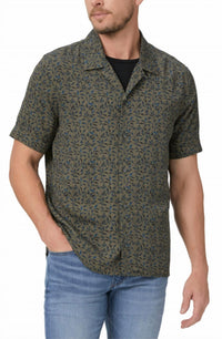 Paige - Landon Short Sleeve Tee - blue - clothing - men