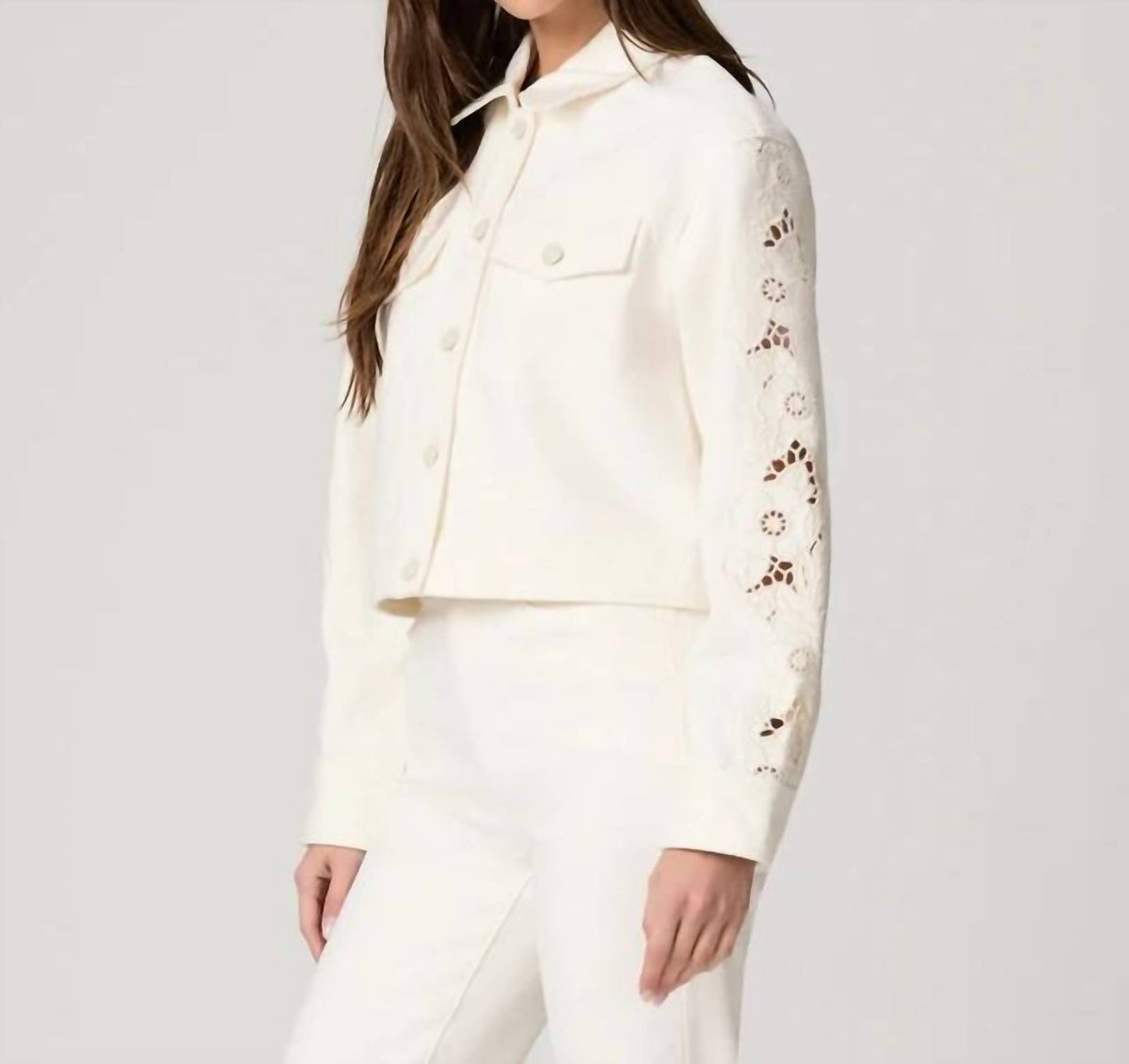Paige - Michele Embroidered Floral Jacket