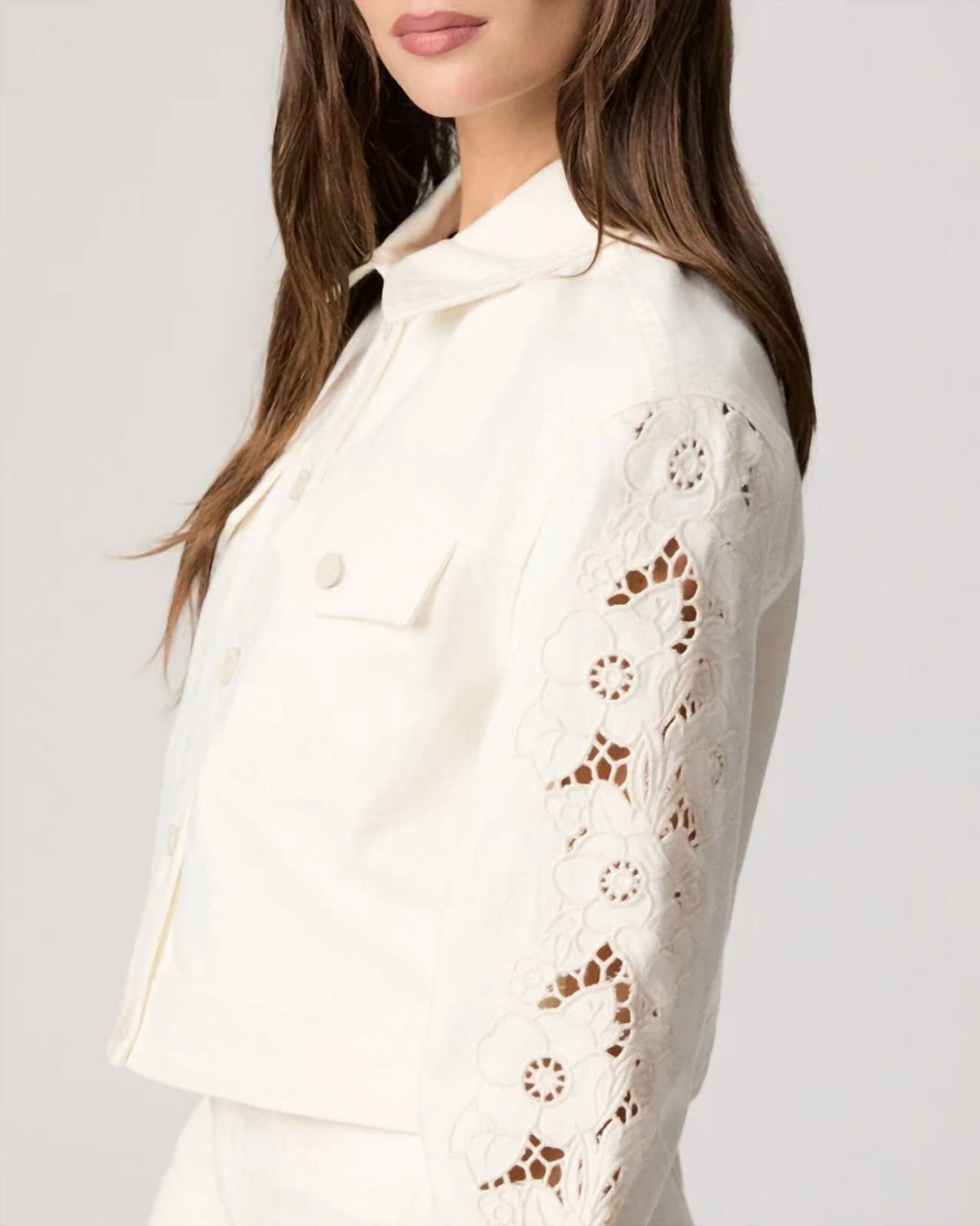 Paige - Michele Embroidered Floral Jacket