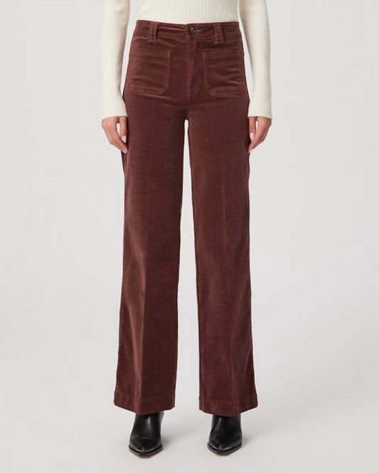 Paige - Sasha Patch Pocket Pants - brown - clothing - pants
