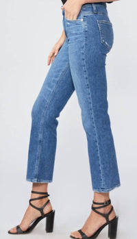 Paige - Vintage Colette Crop Flare Jeans - ankle - blue - clothing