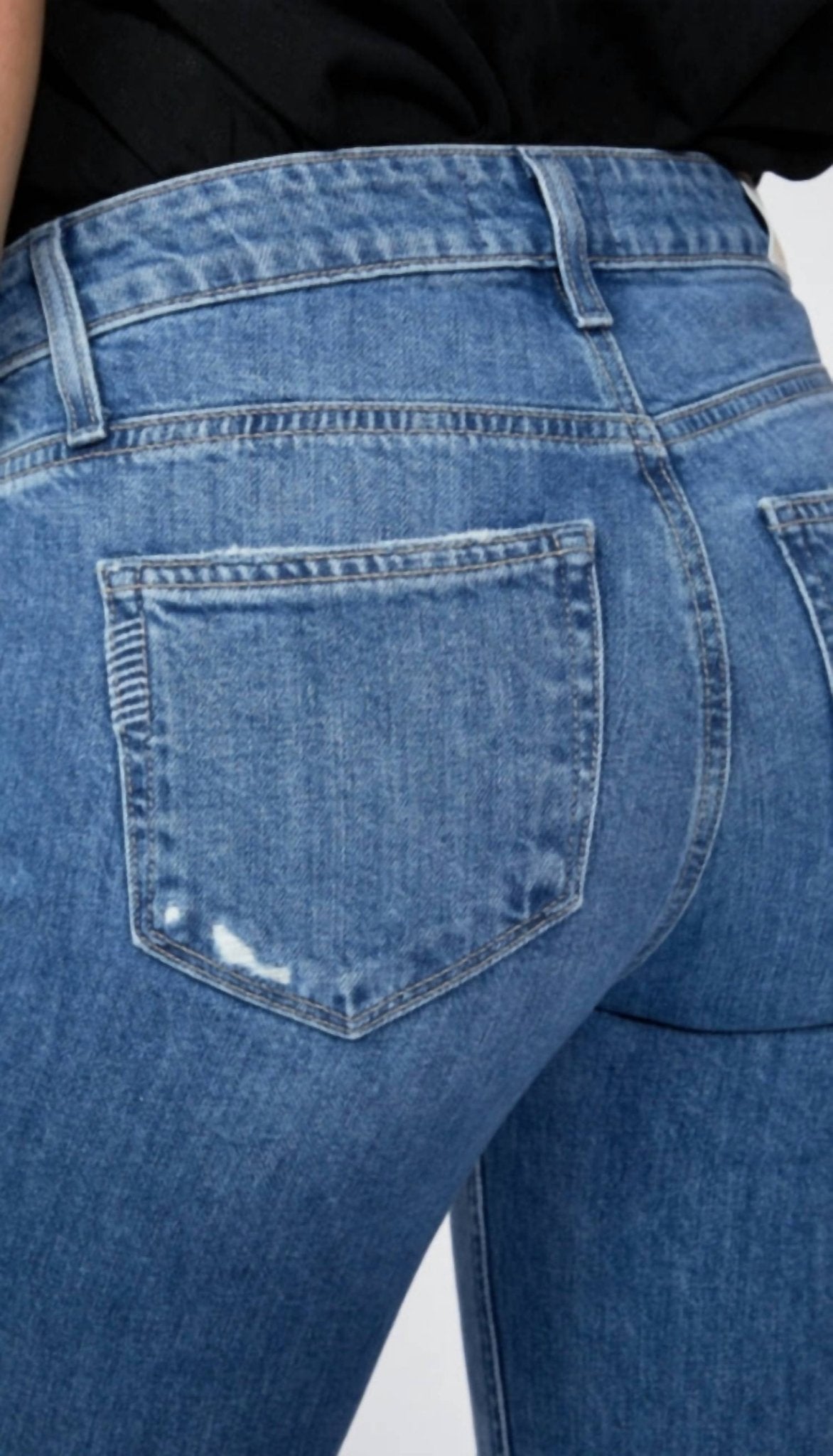 Paige - Vintage Colette Crop Flare Jeans - ankle - blue - clothing