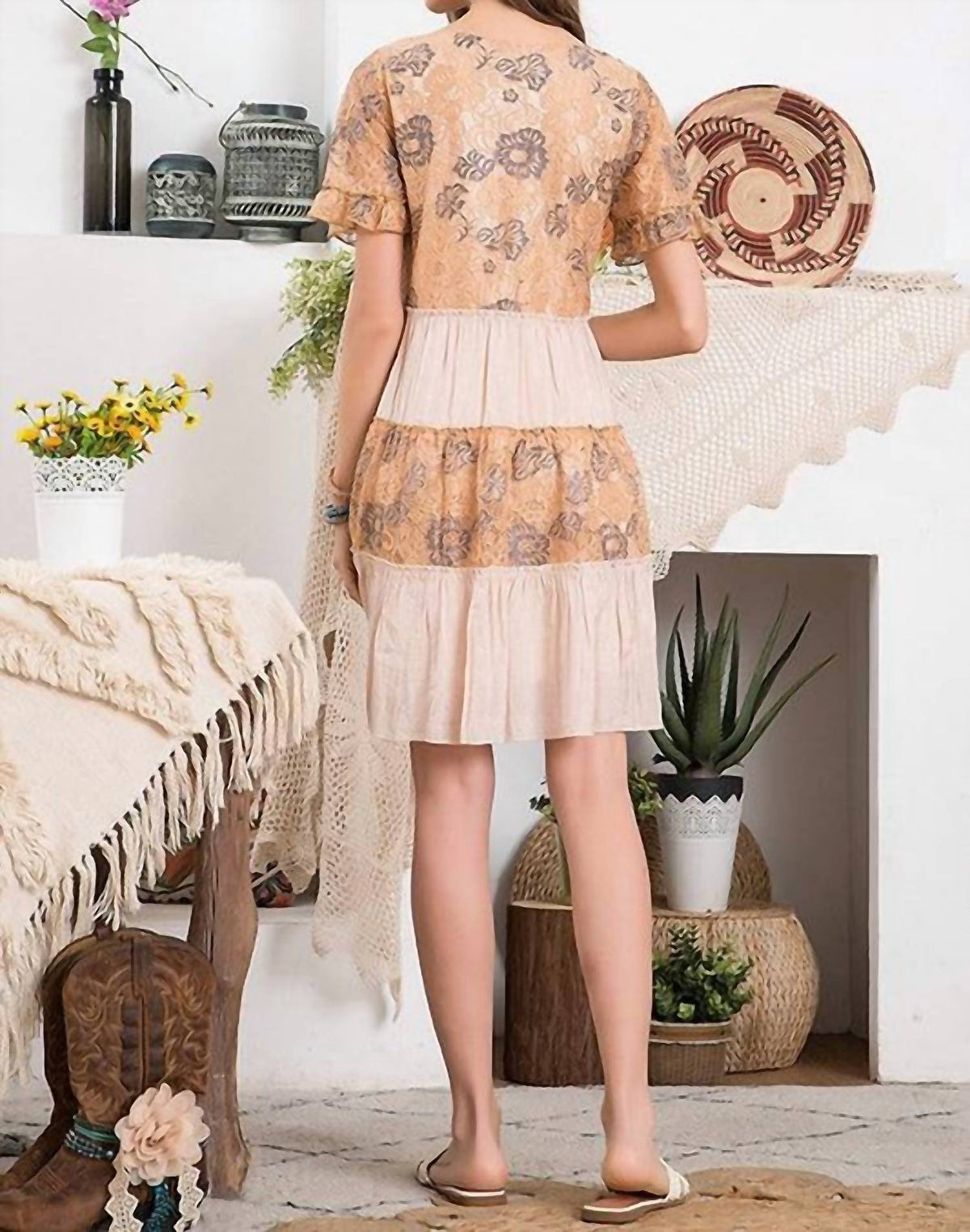 Paisley - Two Tone Lace Mix Dress