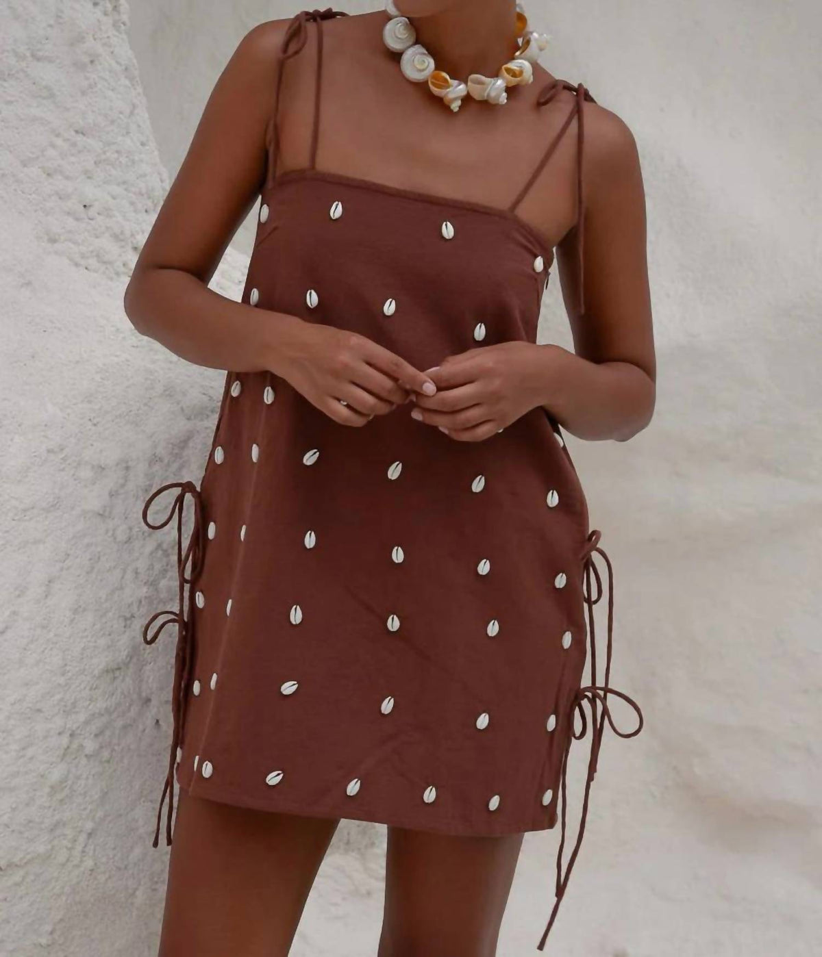 Palm Collective - Dede Cowrie Shell Beaded Dress
