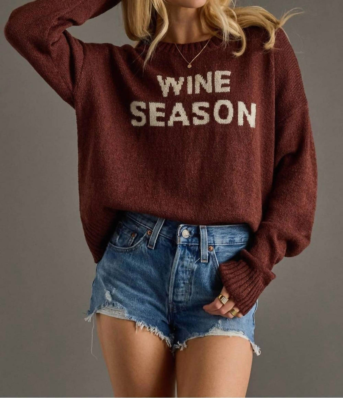 Panache Apparel - Wine Season Sweater