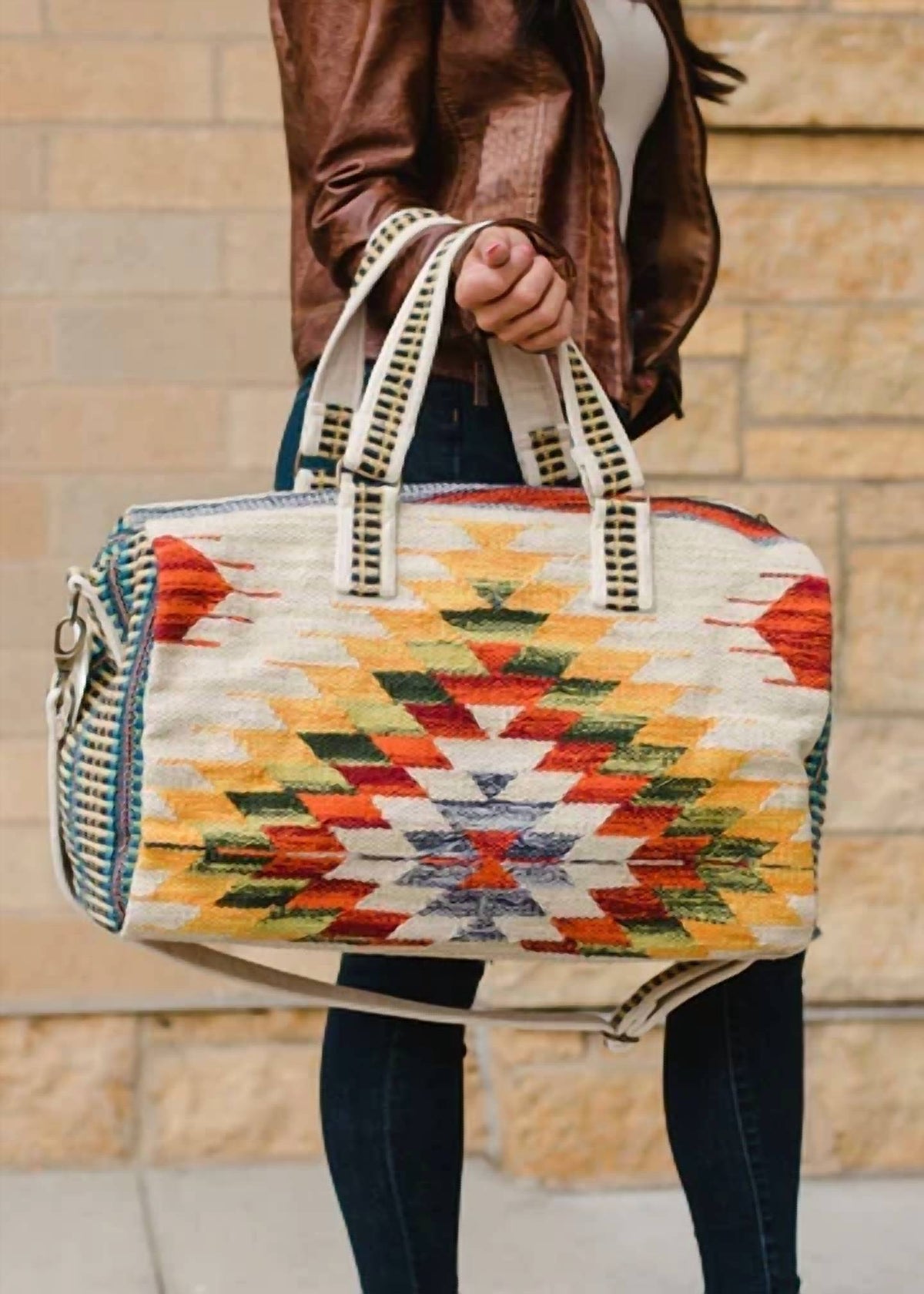 Panache - Women's Aztech Woven Overnighter Bag Light