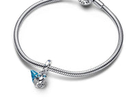 Pandora - Glow - in - the - dark Hermit Crab Dangle Charm - blue - bracelets - jewelry