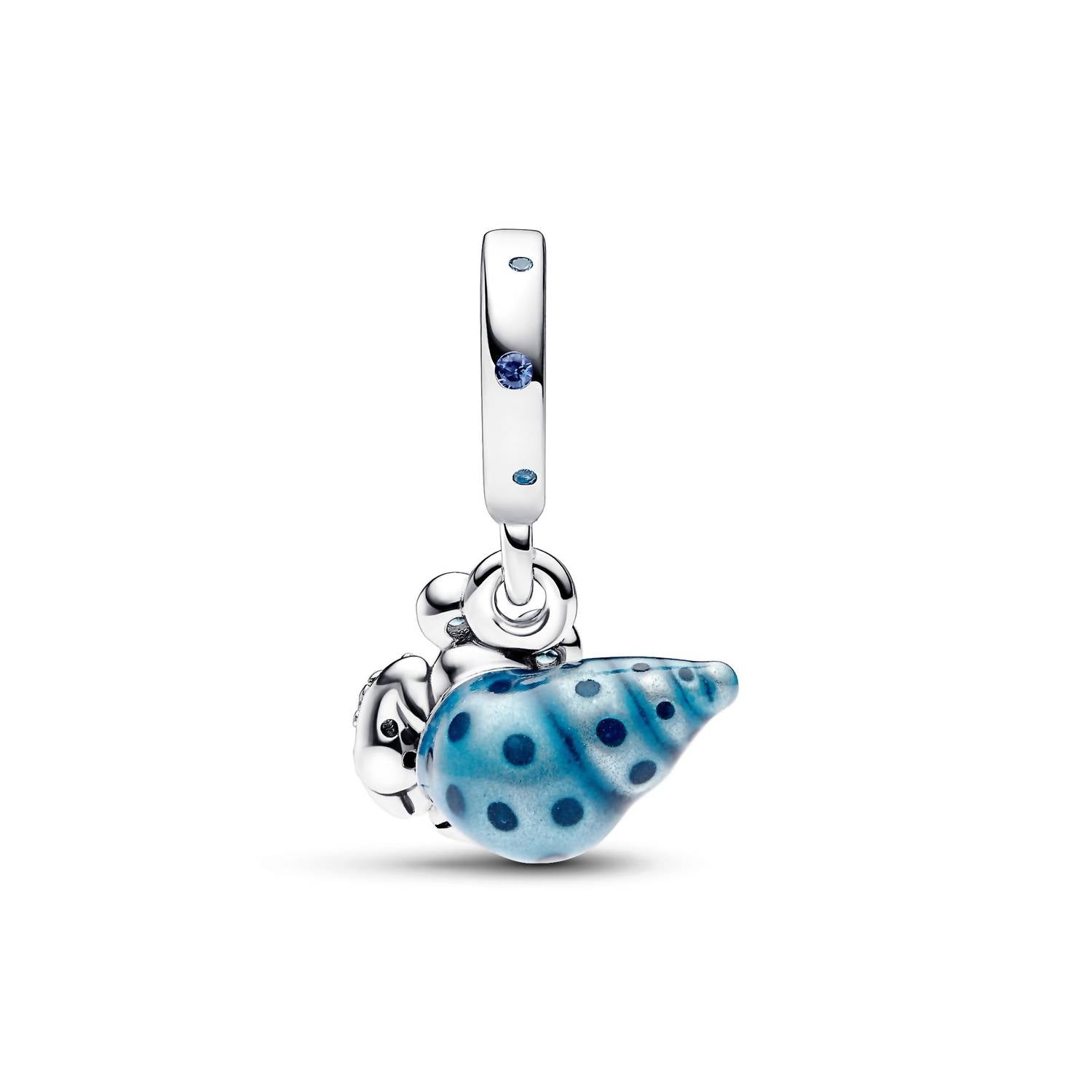 Pandora - Glow - in - the - dark Hermit Crab Dangle Charm - blue - bracelets - jewelry