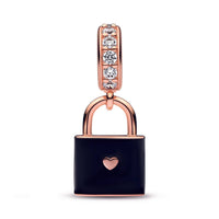 Pandora - Love Padlock Dangle Charm - bracelets - gold - jewelry