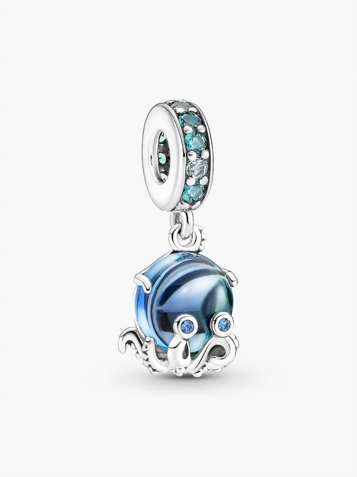 Pandora - Murano Glass Cute Octopus Dangle Charm
