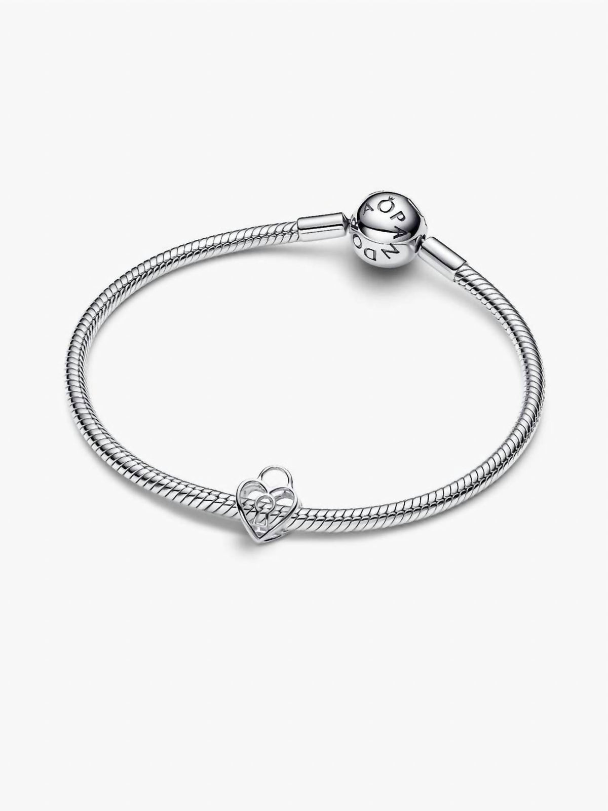 Pandora - Openwork Heart Padlock Charm