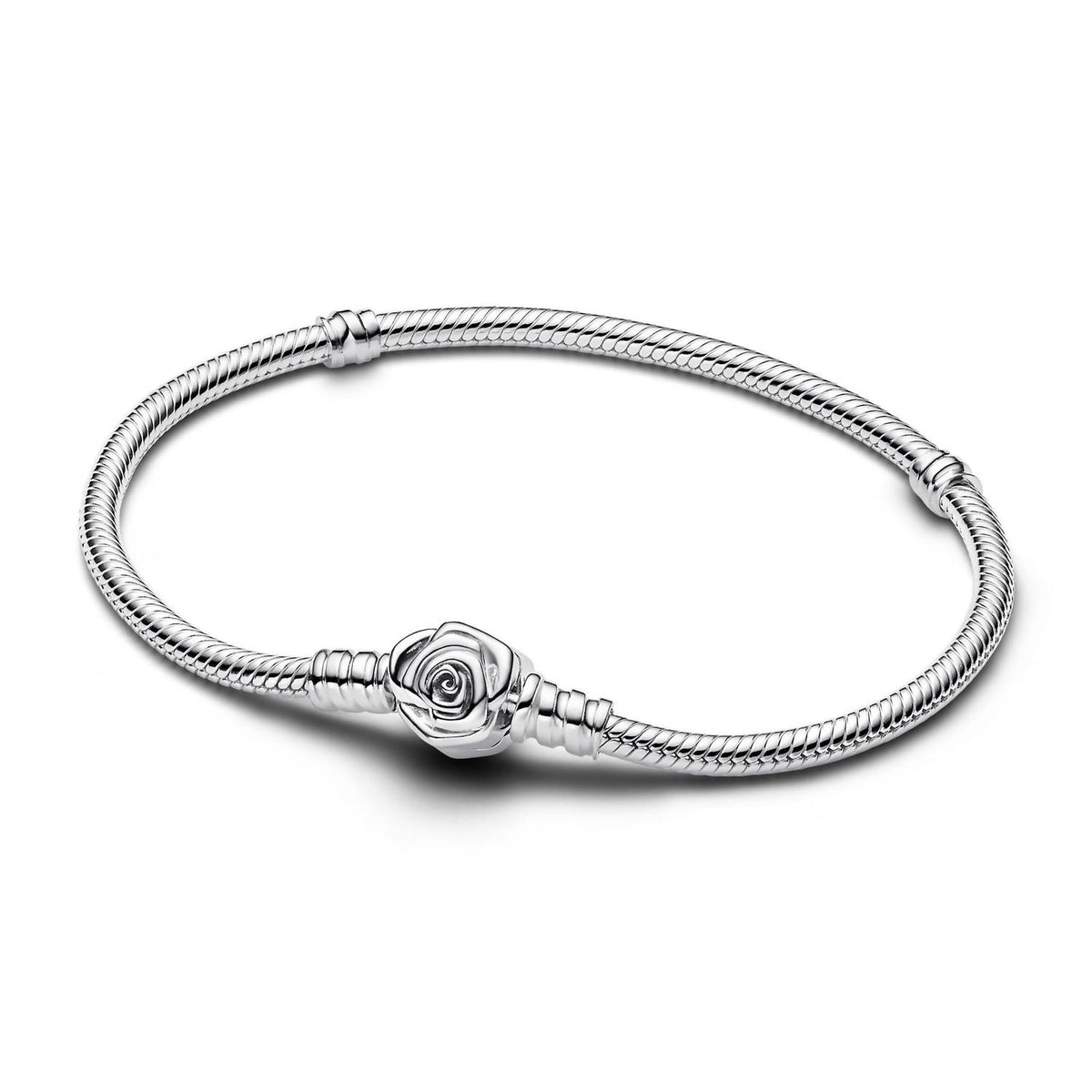 Pandora - Women's Snake Chain Rose Clasp Bracelet
