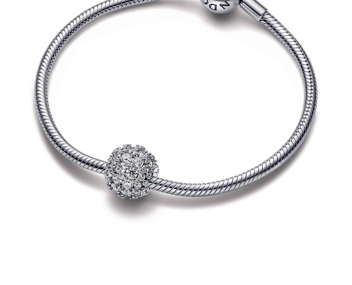Pandora - Women's Sparkling Pavé Round Charm