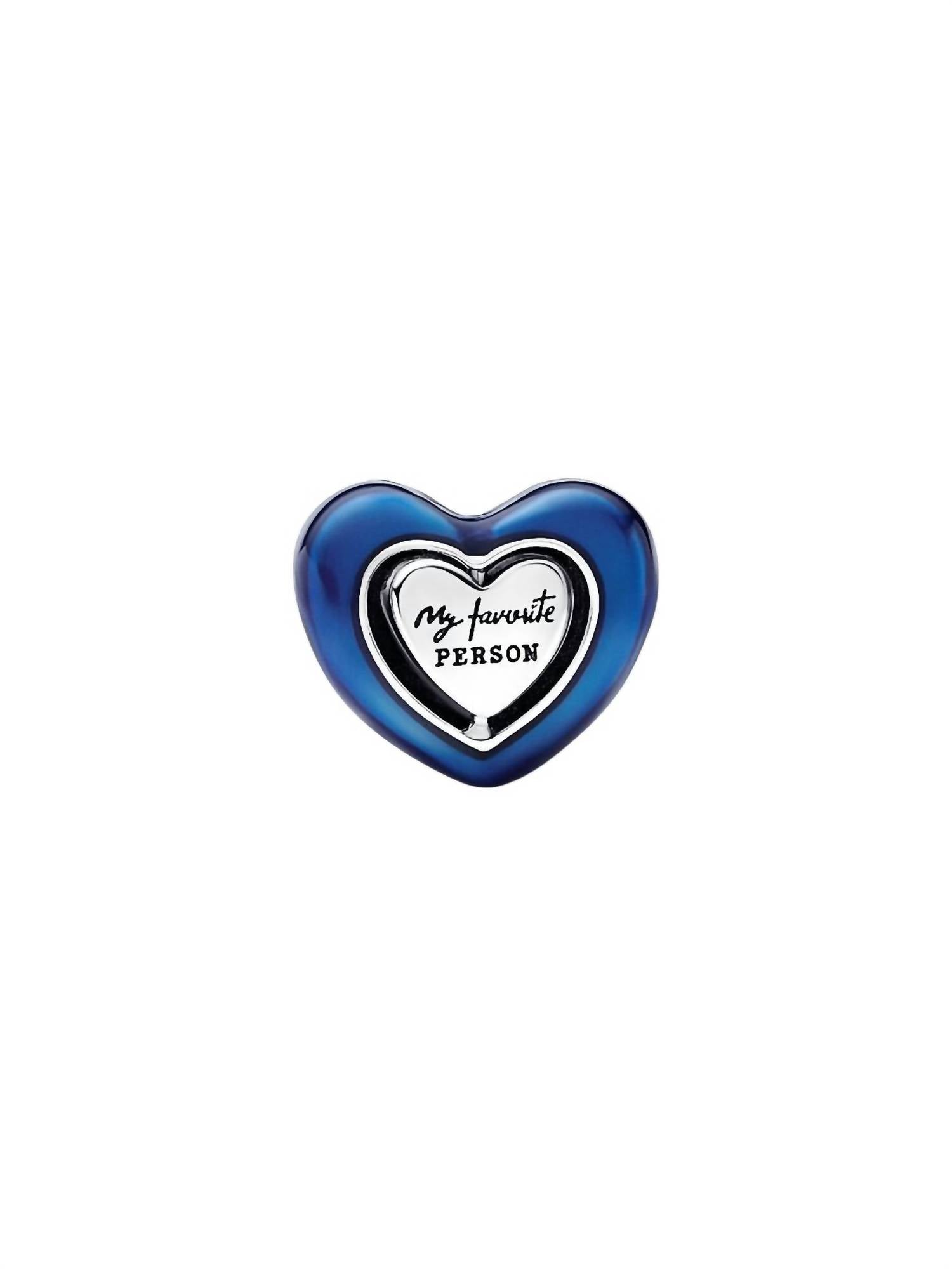 Pandora - Spinning Heart Charm With Nig - blue - bracelets - jewelry