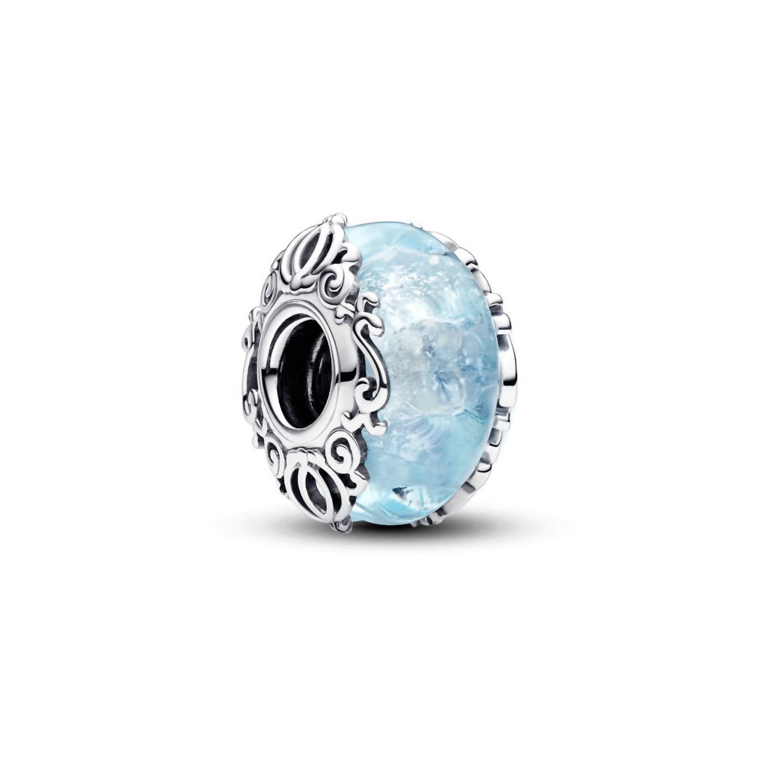 Pandora - Women's Disney Cinderella Murano Glass Charm - blue - bracelets - jewelry