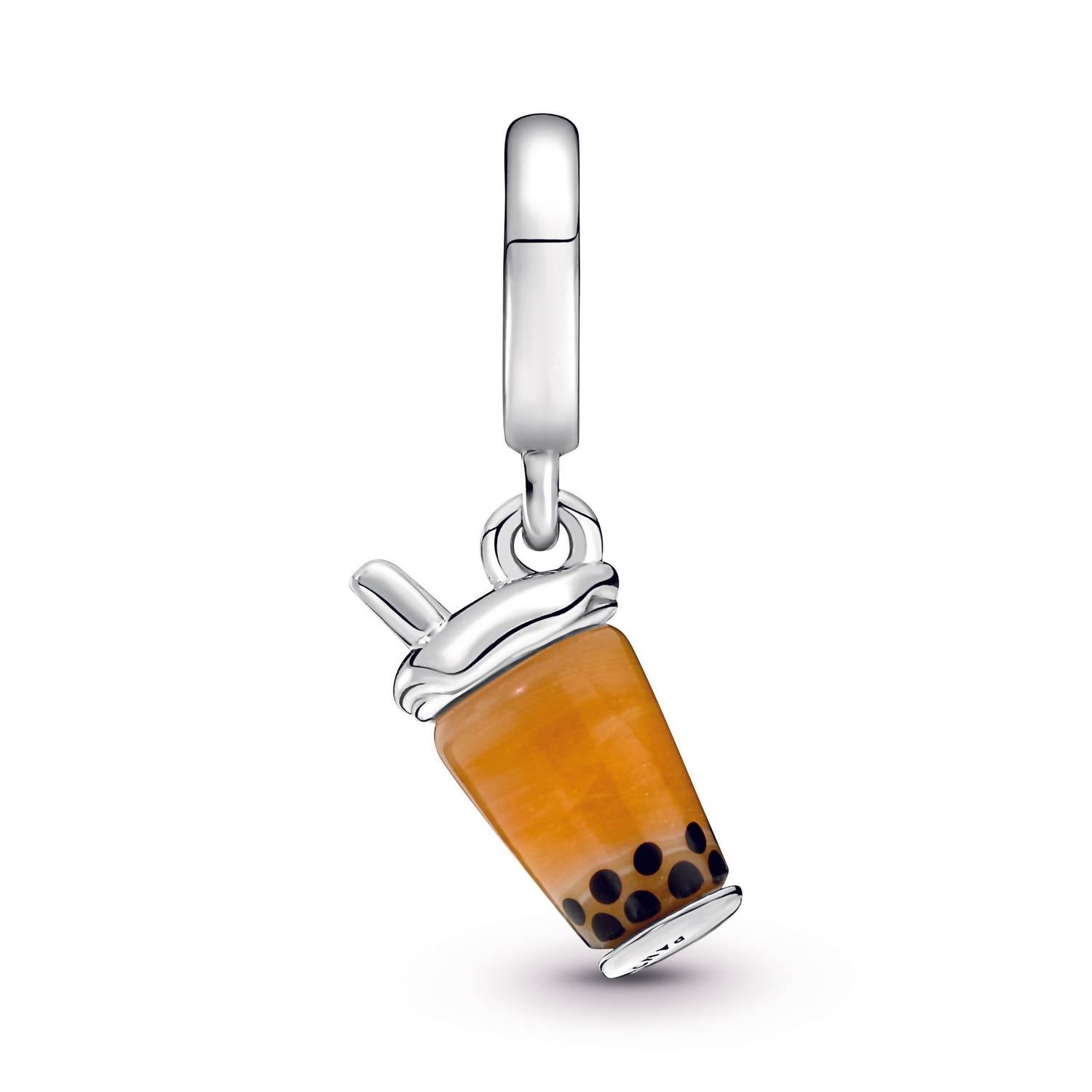 Pandora - Women's Murano Glass Bubble Tea Dangle Charm - bracelets - jewelry - silver