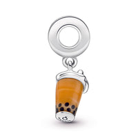 Pandora - Women's Murano Glass Bubble Tea Dangle Charm - bracelets - jewelry - silver