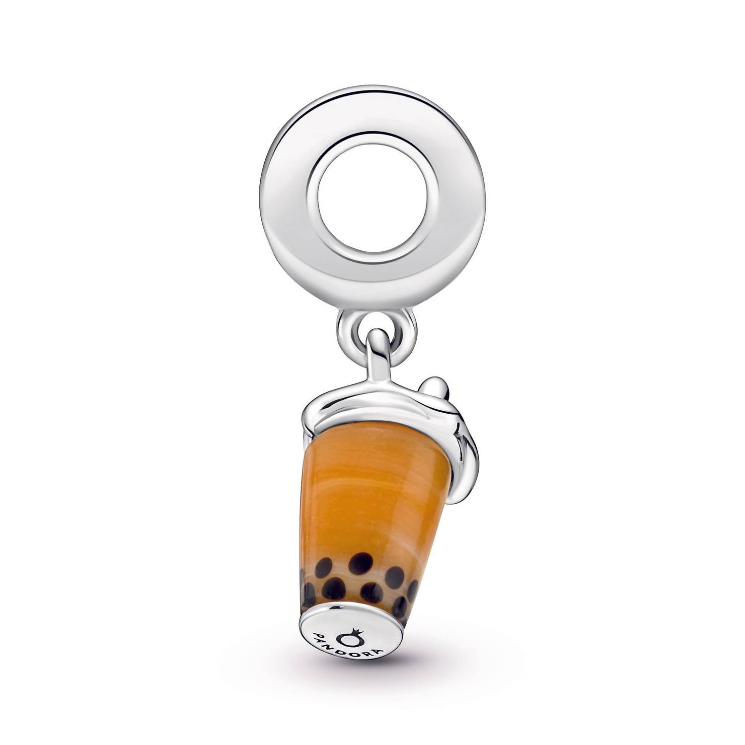 Pandora - Women's Murano Glass Bubble Tea Dangle Charm - bracelets - jewelry - silver