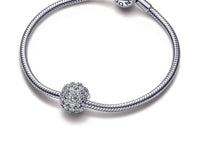 Pandora - Women's Sparkling Pavé Round Charm - bracelets - jewelry - silver