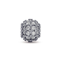Pandora - Women's Sparkling Pavé Round Charm - bracelets - jewelry - silver