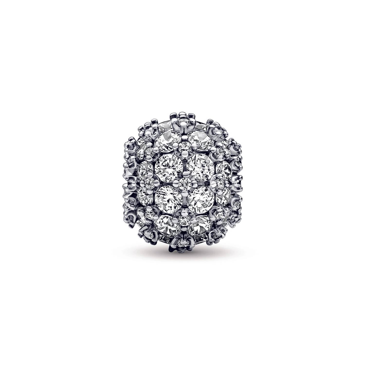 Pandora - Women's Sparkling Pavé Round Charm - bracelets - jewelry - silver