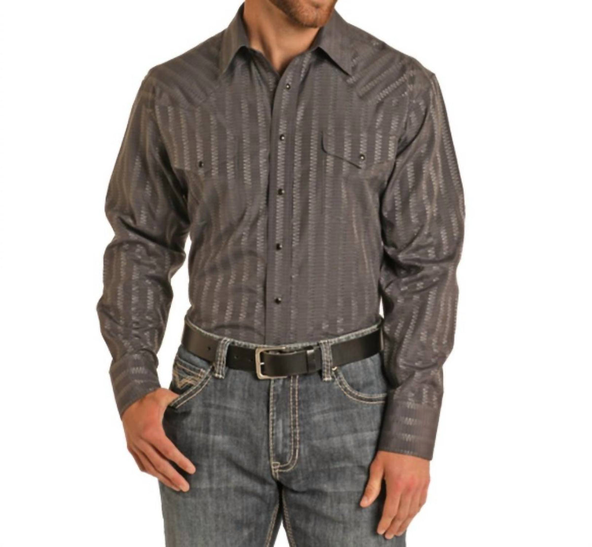 Panhandle - Snap Western Dobby Shirt