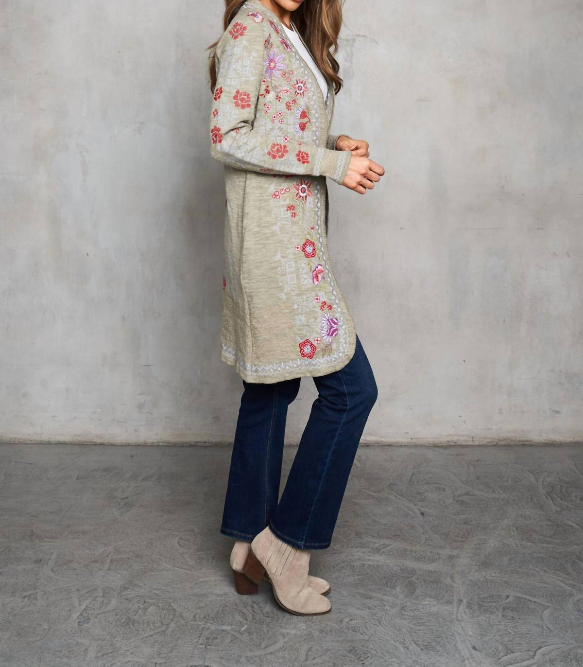 Paparazzi - Embroidered Double Face Knit Jacket
