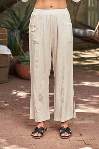 Paparazzi - Linen Side Slit Pants