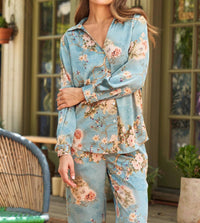 Paparazzi - Satin Print Button Front Shirt