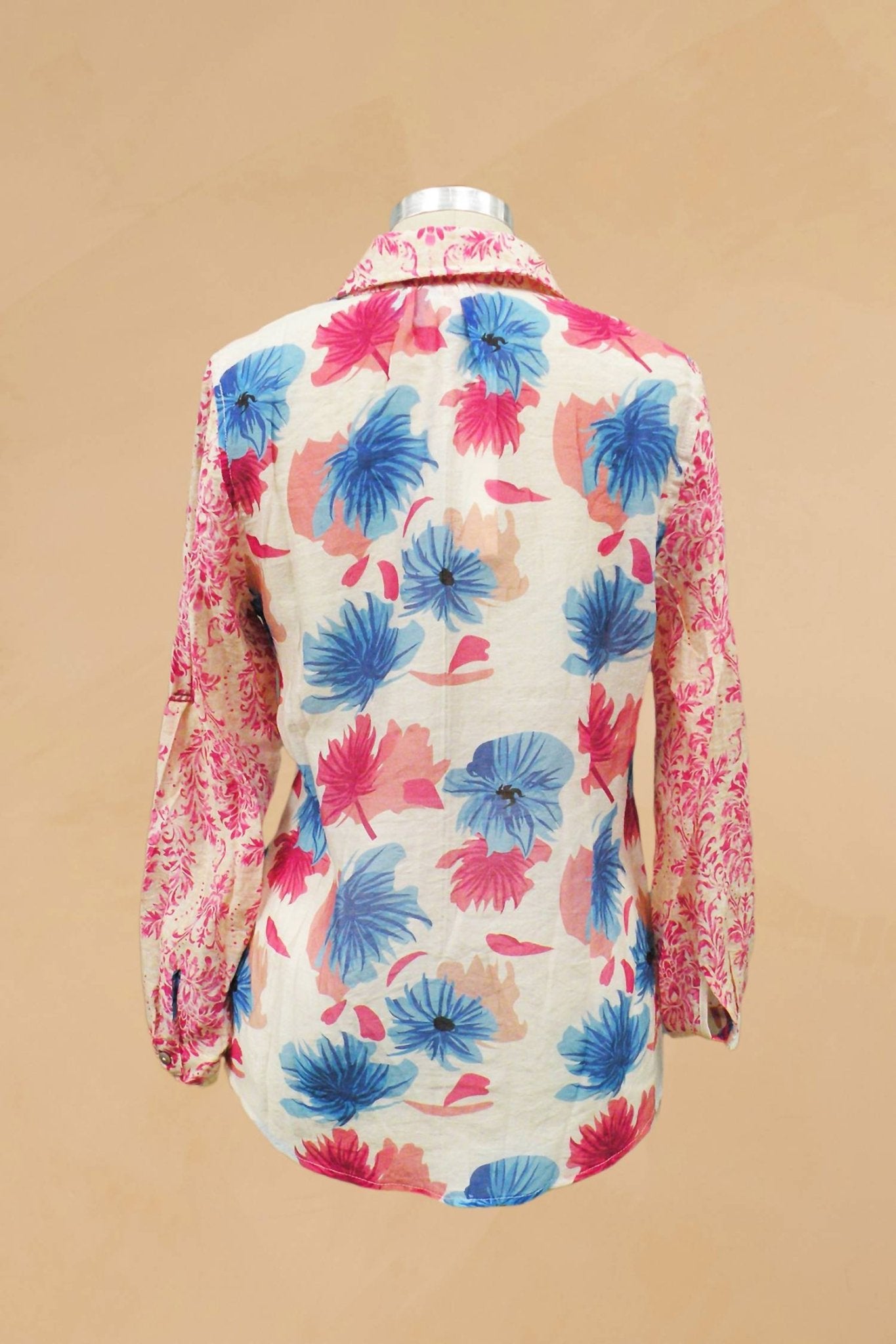 Paparazzi - Voile Mix Print Button Front Shirt - button - down - shirts - clothing - directbrandpartner