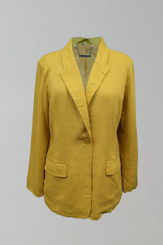 Paparazzi - Women's Linen Blend Classic Lined Blazer - blazers - clothing - directbrandpartner