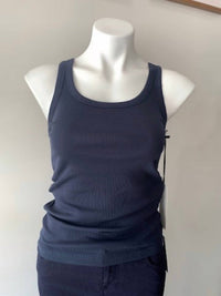 Paper Label - Mara Tank Top - blue - clothing - cotton - blend