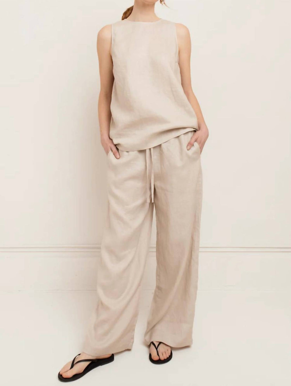 Paper Label - Sadie Linen Pull-on Pants