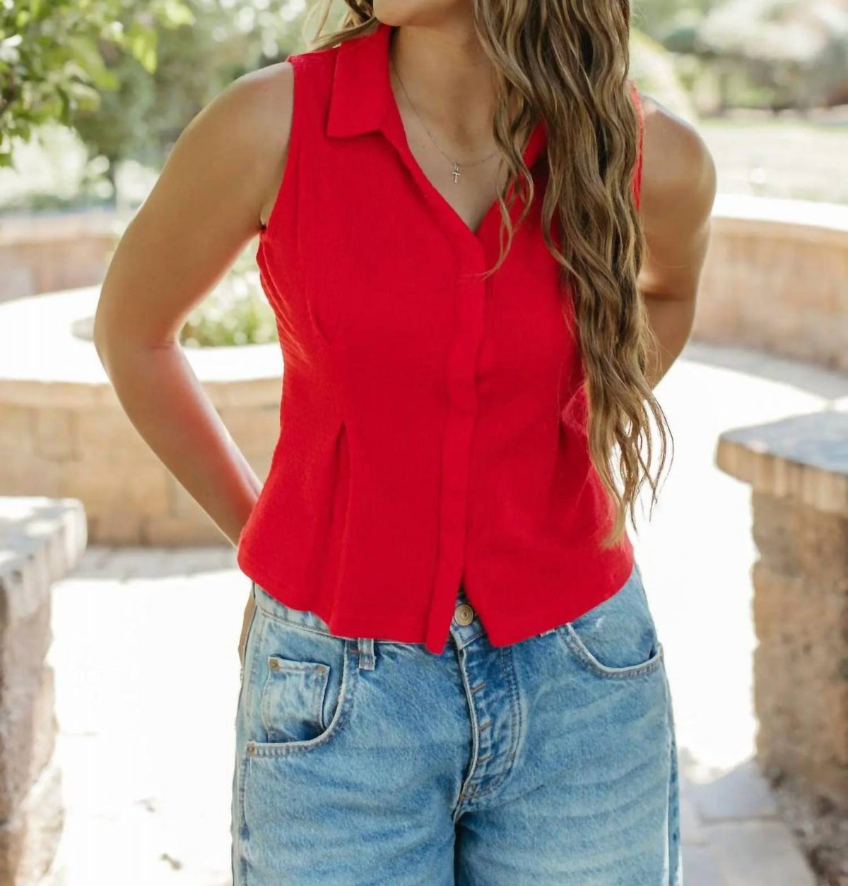 Papermoon - Downtown Chic Collar Top