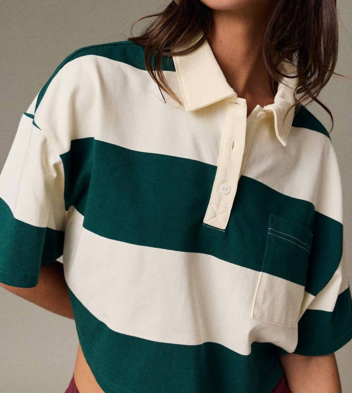 Papermoon - Rugby Stripe Polo Top