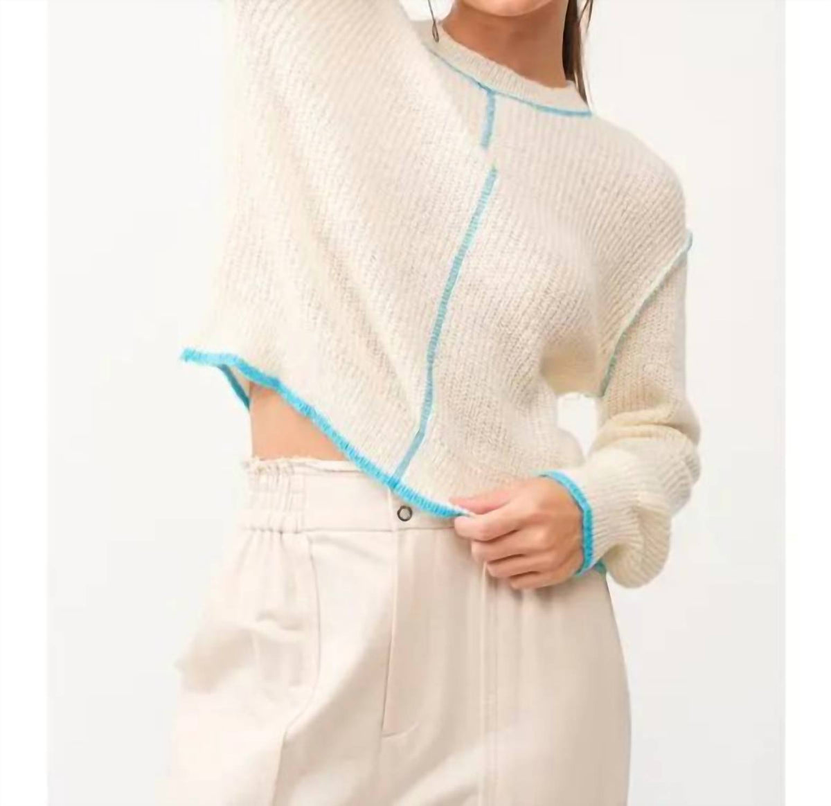 Papermoon - Stella Knit Crop Sweater