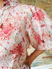 Papillon - Carrie Balloon Sleeve Top - blouses - clothing - floral