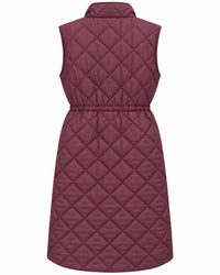 Papillon - Drawstring Waist Puffer Long Vest