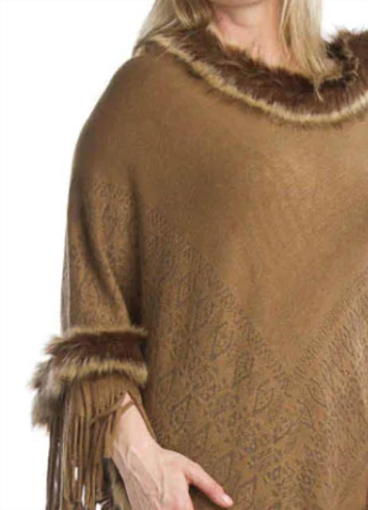 Papillon - Fur Trimmed Poncho