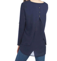 Papillon - Georgette Open Back Layered Tunic Top
